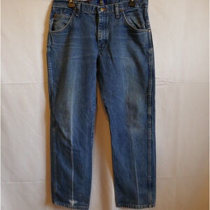 Wrangler Jeans 47 MWZ Reguar Fit Med Wash Discolored Weathered 34x29